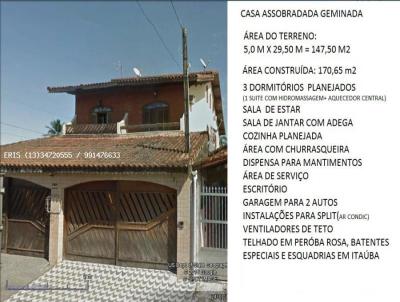 Casa Geminada para Venda, em Praia Grande, bairro Mirim, 3 dormitórios, 2 banheiros, 1 suíte